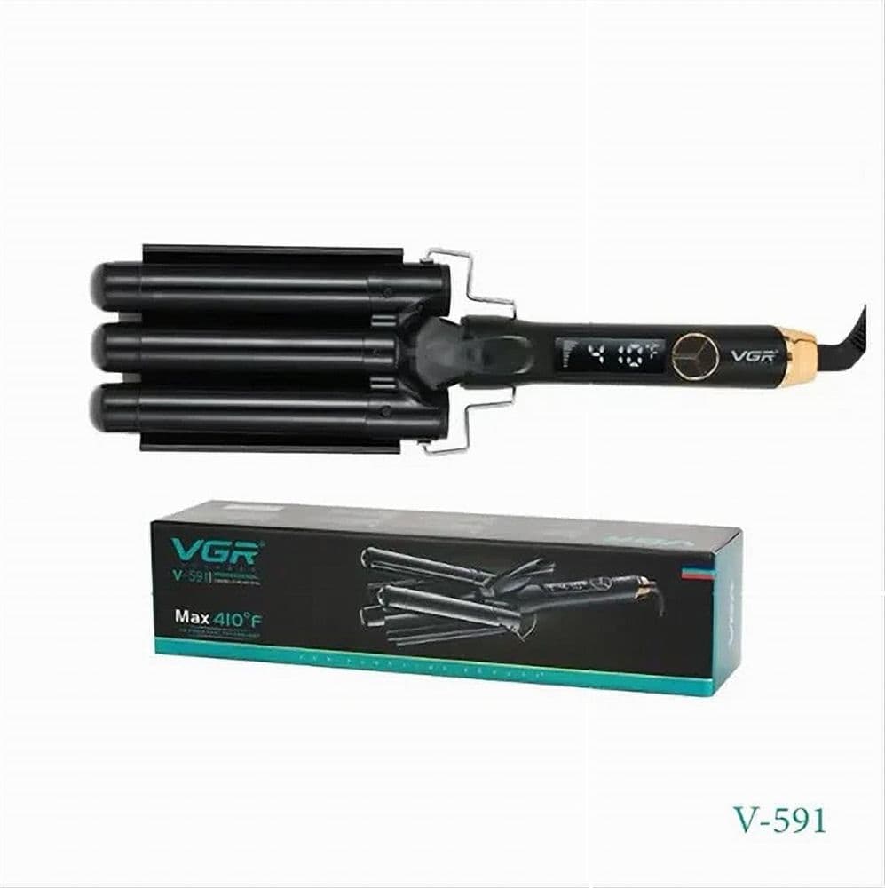 PIASTRA FERRO ARRICCIACAPELLI PROFESSIONALE A 3 CILINDRI ONDE DISPLAY LED V-591 in Arricciacapelli Trade Shop italia - Napoli, commercioVirtuoso.it