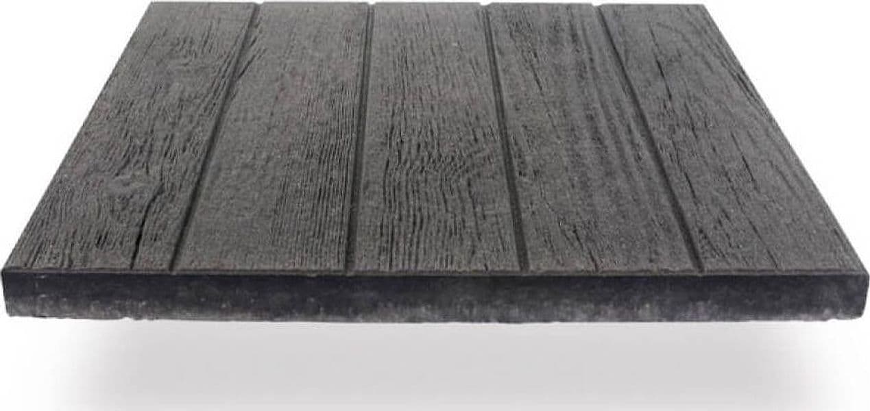 Piastra-ombrellone-palo-laterale-wengè'-50x50-Antracite-Milani-Home