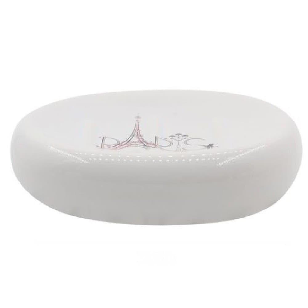 Piattino Per Sapone Decorato Scritta Paris Porta Saponetta Accessori Bagno 87037 Casa e cucina/Bagno/Accessori e biancheria da bagno per bambini/Accessori/Dosatori e porta accessori/Piattini portasapone Trade Shop italia - Napoli, Commerciovirtuoso.it