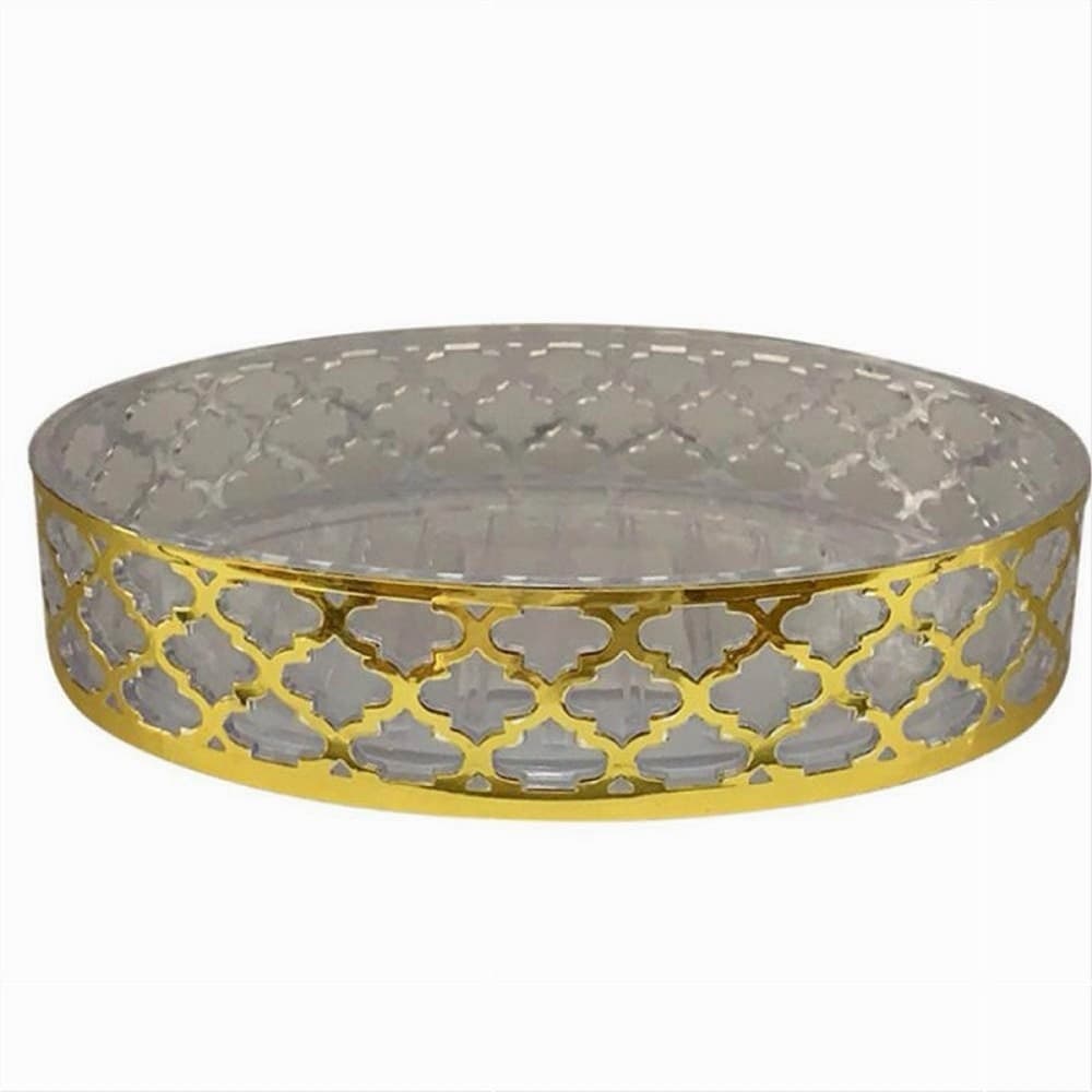 PIATTINO PORTA SAPONE SAPONETTA ACCESSORIO BAGNO ORO STILE BARACCO ARREDO 59105 in Portasapone Trade Shop italia - Napoli, commercioVirtuoso.it