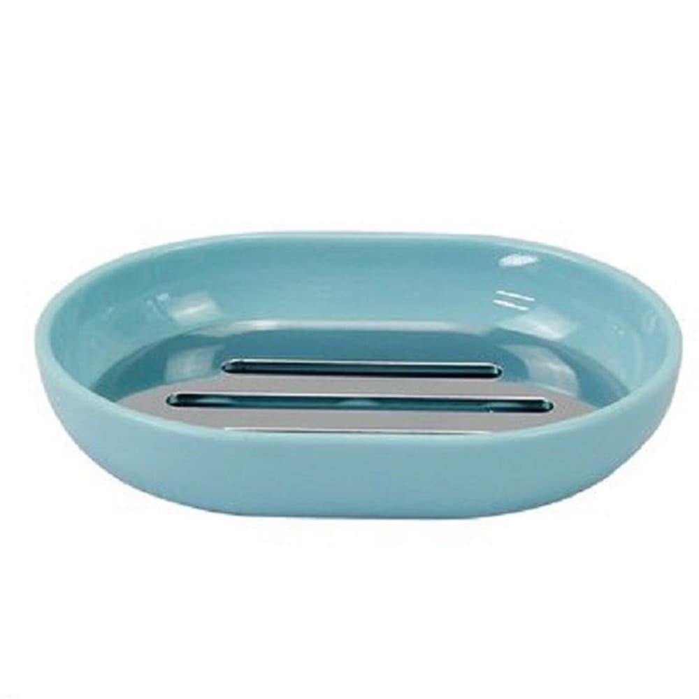Piattino Porta Sapone Saponetta Celeste Silver Accessori Bagno 12.5x9.5 Cm 79889 Casa e cucina/Bagno/Accessori e biancheria da bagno per bambini/Accessori/Dosatori e porta accessori/Piattini portasapone Trade Shop italia - Napoli, Commerciovirtuoso.it