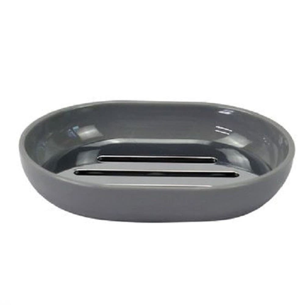 Piattino Porta Sapone Saponetta Grigio Silver Accessori Bagno 12.5x9.5 Cm 79895 Casa e cucina/Bagno/Accessori e biancheria da bagno per bambini/Accessori/Dosatori e porta accessori/Piattini portasapone Trade Shop italia - Napoli, Commerciovirtuoso.it