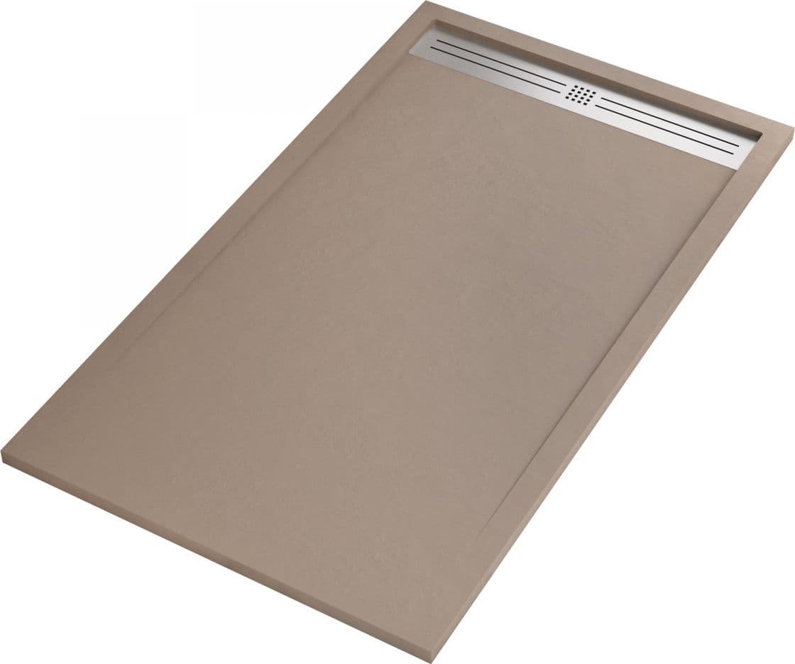 Piatto Doccia Mineralmarmo Griglia Laterale inox Moka Moon Fai da te/Attrezzature per cucine e bagni/Attrezzature per bagni/Docce e componenti doccia/Piatti doccia StileBagno - Roma, Commerciovirtuoso.it