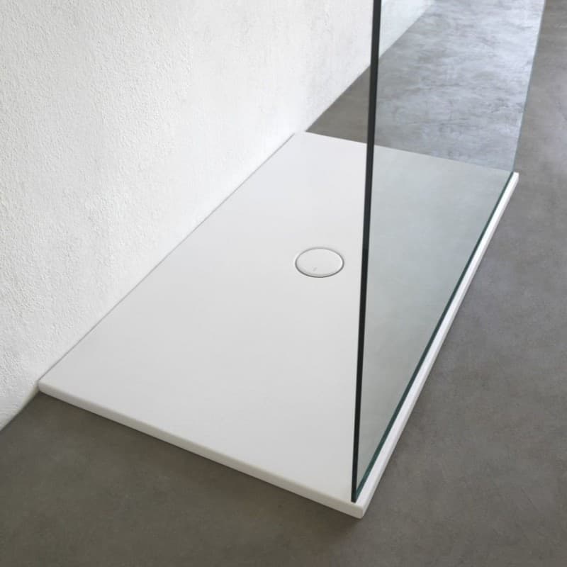 Piatto-Doccia-Porcellana-Bianco-Cotone-Opaco-H3cm-FLAT