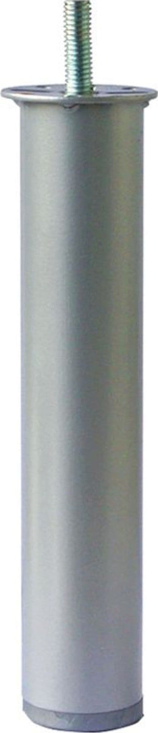 PIEDE-TONDO-IN-METALLO-PER-RETI-LETTO-D.40MM-H200MM-GRIGIO