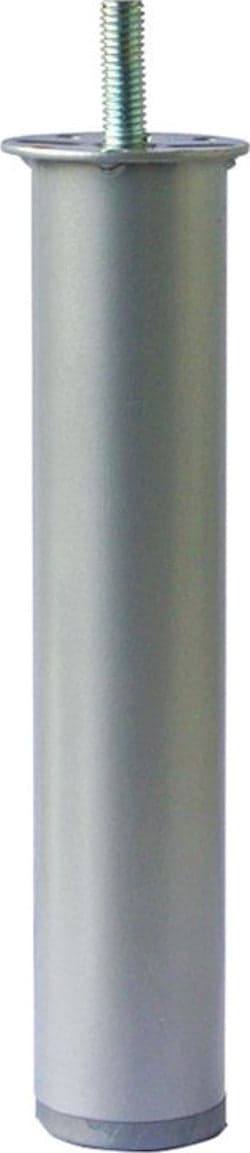 PIEDE-TONDO-IN-METALLO-PER-RETI-LETTO-D.40MM-H200MM-GRIGIO