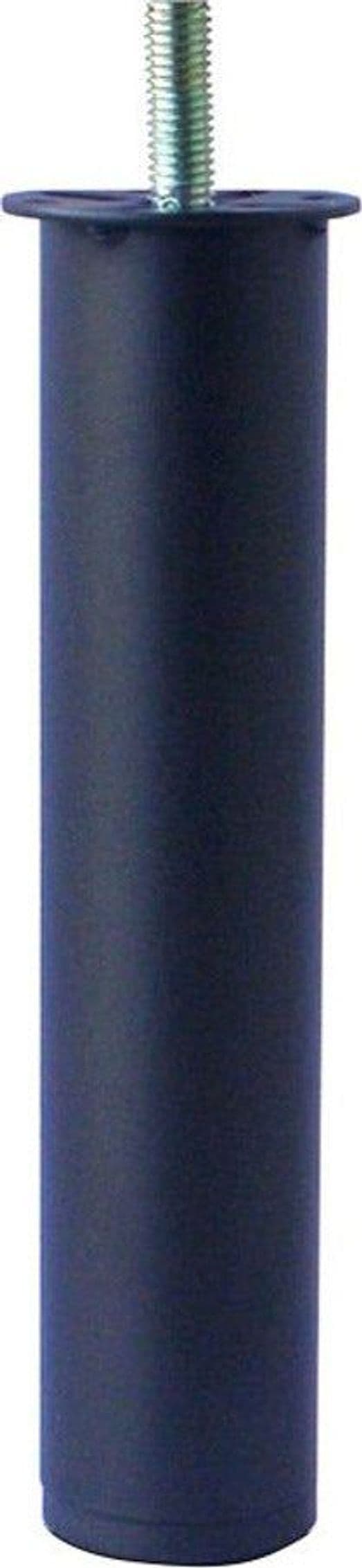 PIEDE-TONDO-IN-METALLO-PER-RETI-LETTO-D.40MM-H250MM-NERO