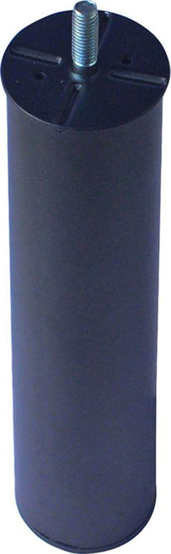 PIEDE-TONDO-IN-METALLO-PER-RETI-LETTO-D.60MM-H250MM-NERO