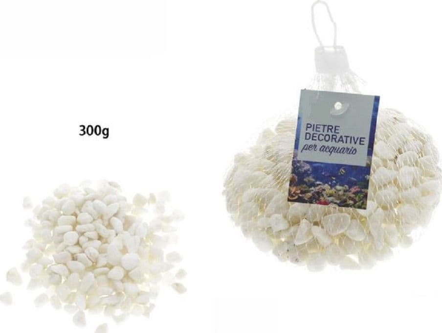 Pietre Decorative Per Acquario Bianche 300gr. Decorazione Piante Giardino 70249 Prodotti per animali domestici/Pesci e animali d'acqua/Arredo per acquario/Ciottoli decorativi Trade Shop italia - Napoli, Commerciovirtuoso.it
