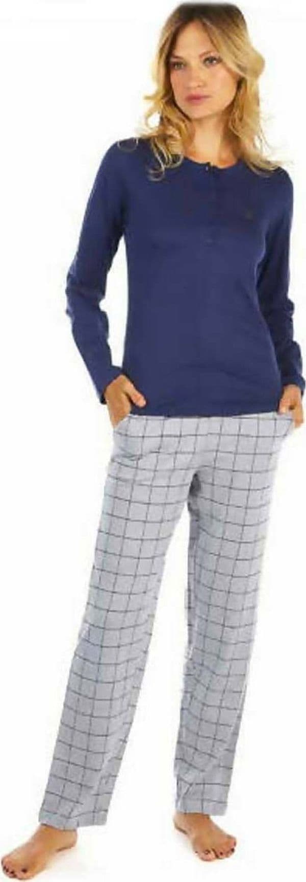 Pigiama Donna Due Pezzi in Cotone 100% Pigiama Manica Lunga E Pantalone Nazareno Gabrielli Moda/Donna/Abbigliamento/Abbigliamento da notte lingerie e intimo/Pigiami e camicie da notte/Pigiami due pezzi La Bottega di Giò - Gravina di Catania, Commerciovirtuoso.it
