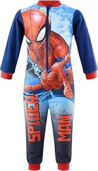 Pigiama-Intero-Spiderman-misure-3-4-5-6-8-anni