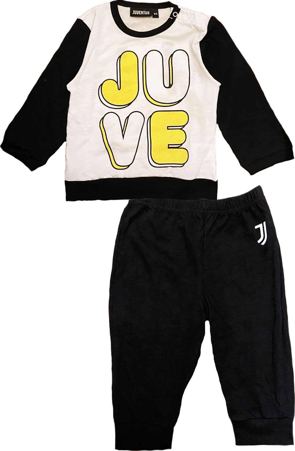 Pigiama Juventus bambino da 9 a 36 mesi scritta Juve