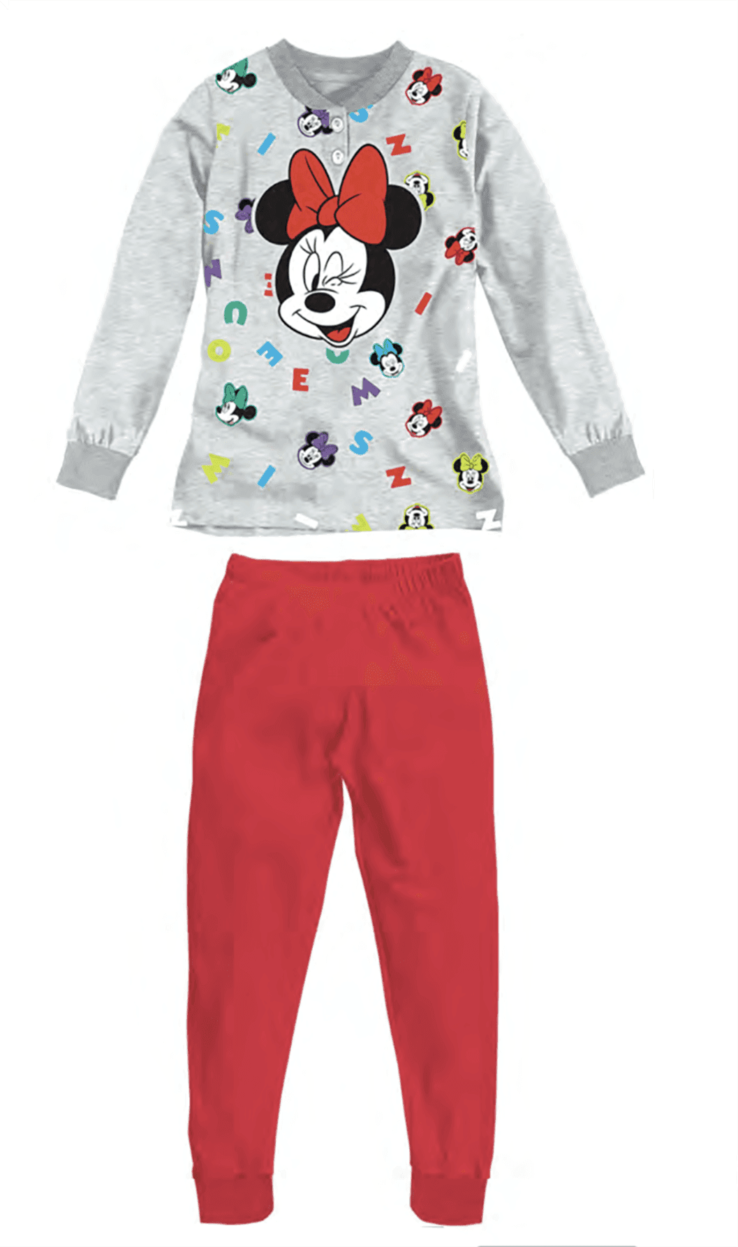 Pigiama-Minnie-in-felpa-da-3-a-7-Anni-Inverno
