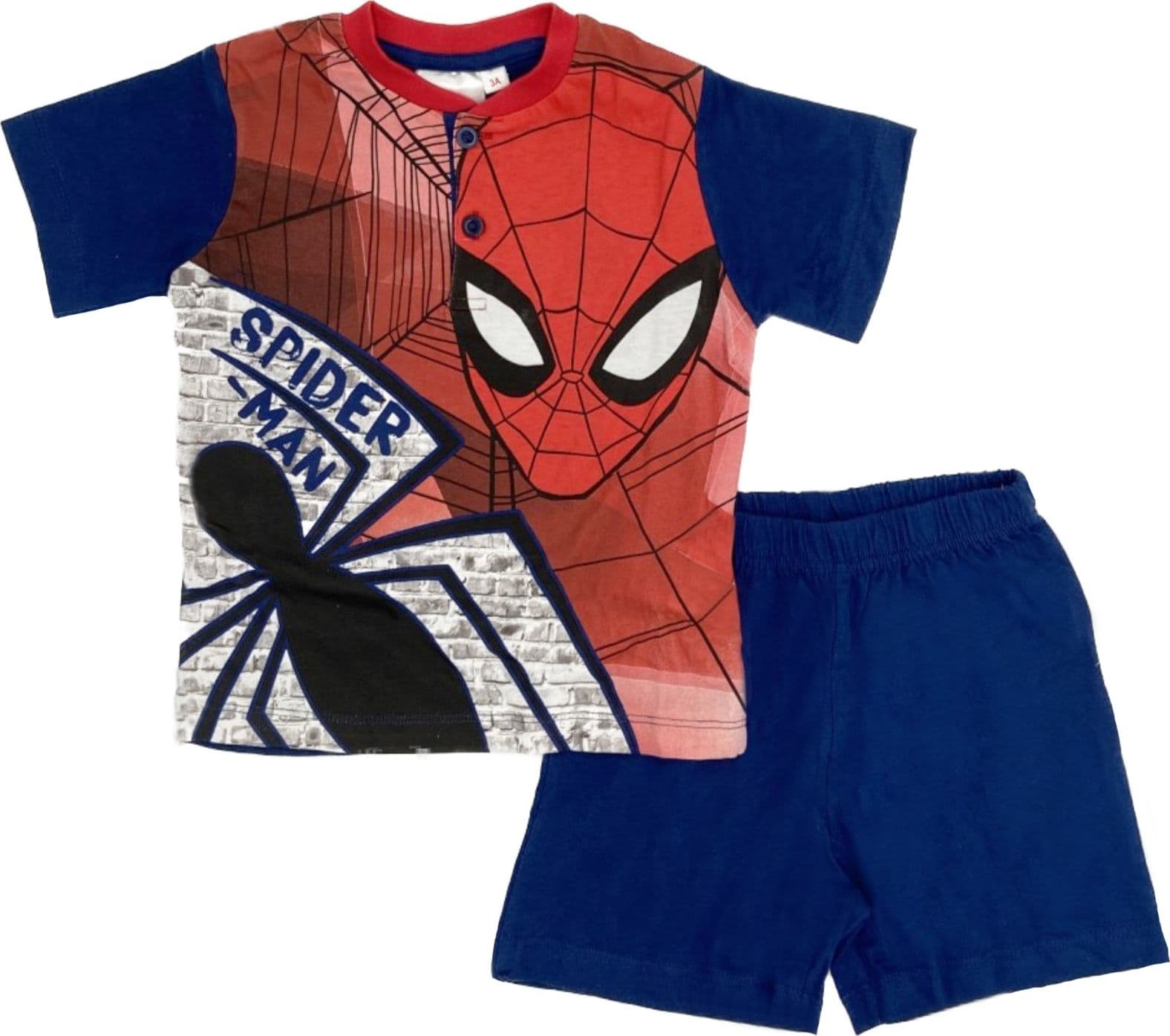 Pigiama Spiderman 3 4 5 6 7 8 Anni con Scatola