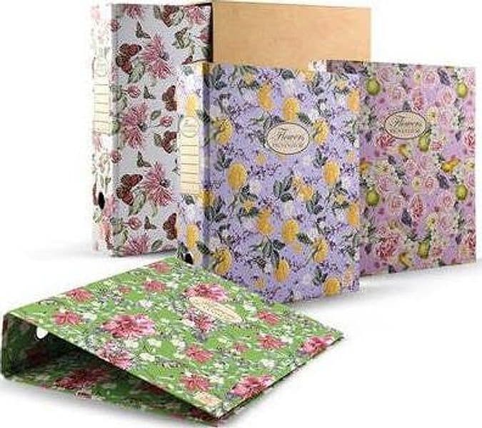 PIGNA-Registratore-archivio-Flowers-NATURE-28,5-x-35-x-8-cm-assortito