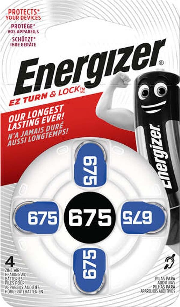 Pile per apparecchi acustici 675 Zinc Air - Energizer - blister 4 pezzi Elettronica/Pile e caricabatterie/Pile monouso Eurocartuccia - Pavullo, Commerciovirtuoso.it