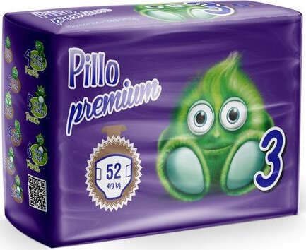 PILLO Pannolini 4-9 kg 3 Midi PREMIUM