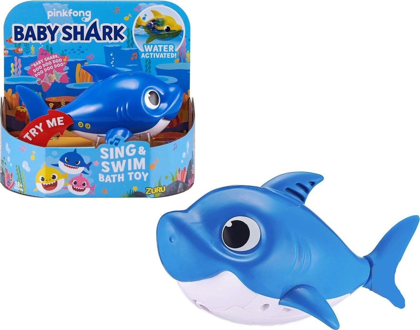 Pinkfong Baby Shark Giocattolo da Bagno Canta e Nuota a Batteria Blu per Bambini +18 Mesi, Nuota per Davvero! in Giochi per il bagnetto 85cento.it - Potenza, commercioVirtuoso.it