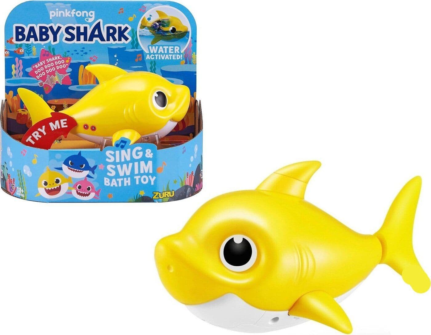 Pinkfong Baby Shark Giocattolo da Bagno Canta e Nuota a Batteria Giallo per Bambini +18 Mesi, Nuota per Davvero! in Giochi per il bagnetto 85cento.it - Potenza, commercioVirtuoso.it