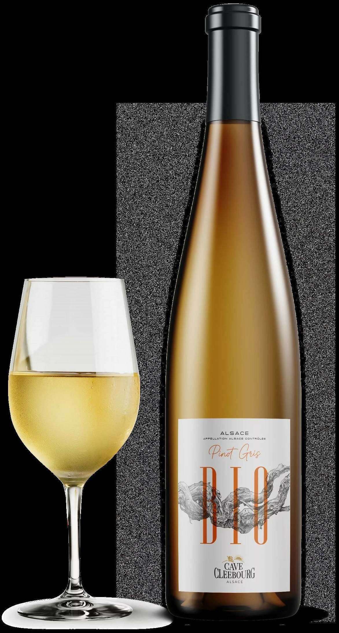 Pinot gris 2021 vino biologico aoc alsaze cave de cleebourg 75cl