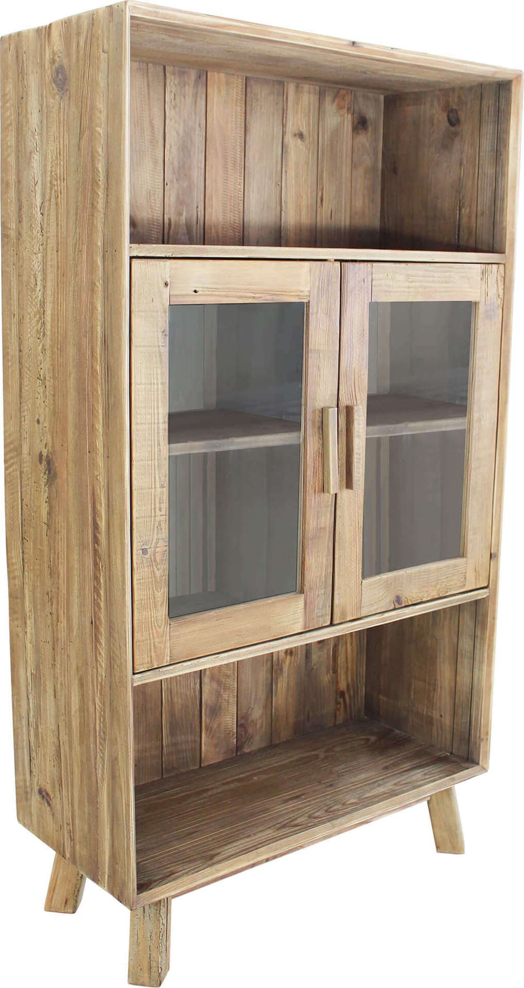 PINUS---credenza-con-vetrina-in-pino-riciclato-Marrone-Milani-Home