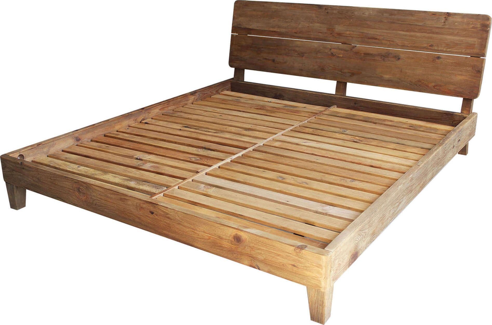 PINUS - letto in pino riciclato Marrone Milani Home