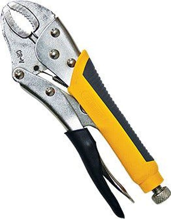 Pinza Autobloccante a Ginocchiera 250 Mm P Inza Ganasce Curve in Acciaio Crv Uso Professionale Fai da te/Utensili elettrici e a mano/Utensili a mano/Pinze e tenaglie/Pinze tenaglie Ferus - Montoro, Commerciovirtuoso.it