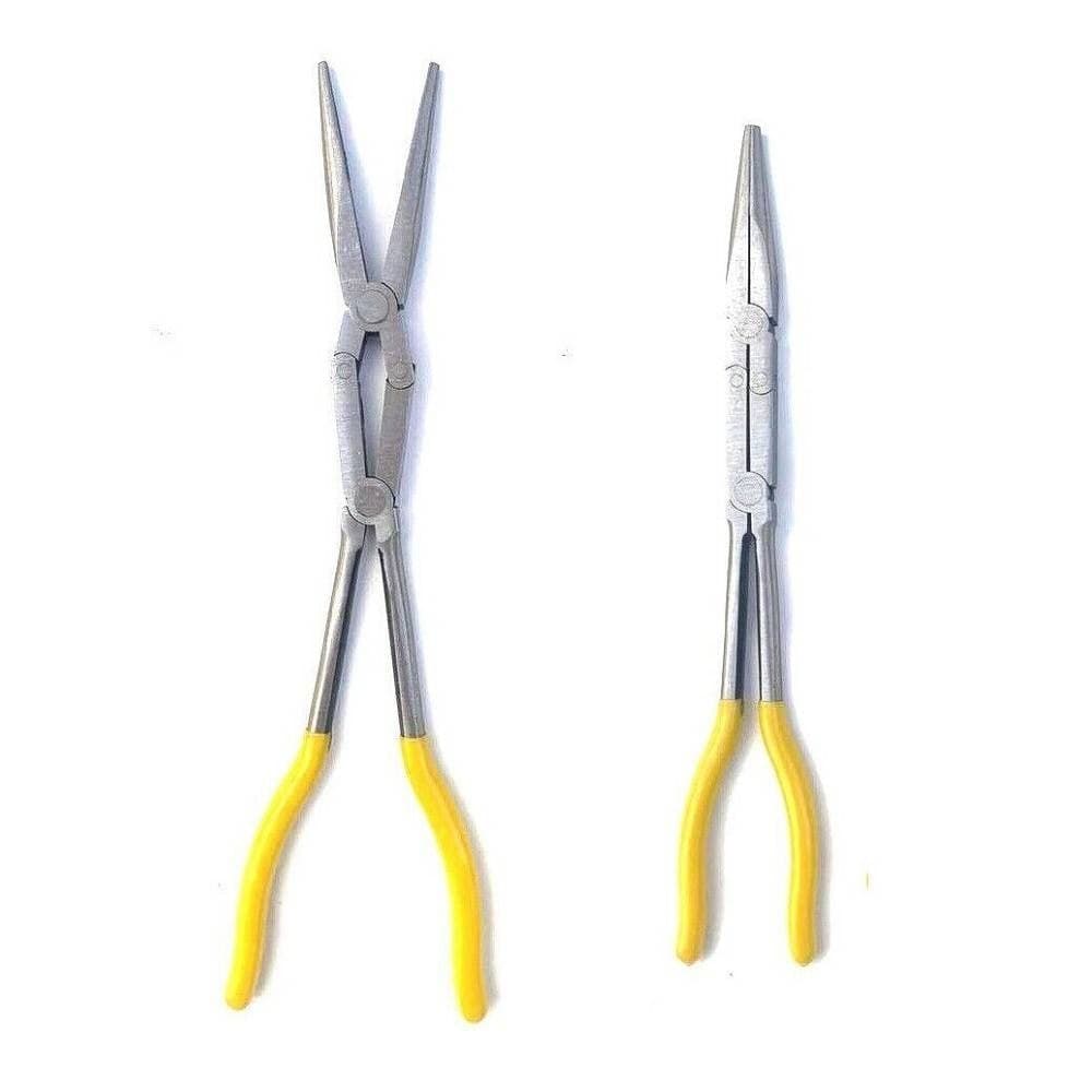 Pinza Extra Lunga 340mm Becchi Lunghi Dritto A Doppio Snodo Per Valvole Molle Fai da te/Utensili elettrici e a mano/Utensili a mano/Pinze e tenaglie/Pinze a becco lungo Trade Shop italia - Napoli, Commerciovirtuoso.it