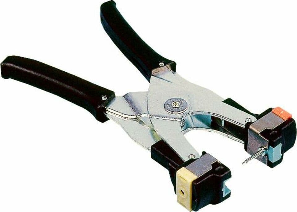 Pinza marcatura auricolare con inserto blu per l'inserimento di marche auricolari Allflex Confezione da 1pz in Imbottiture GardenStore - Novellara, commercioVirtuoso.it