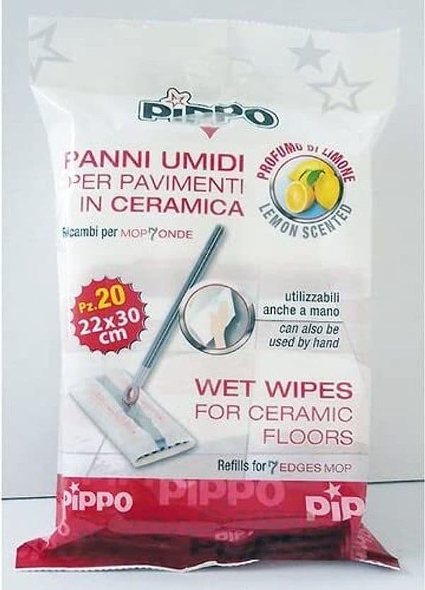 PIPPO---20-PEZZI---PANNI-UMIDI-PER-PAVIMENTI-22x30CM---PROFUMO-LIMONE
