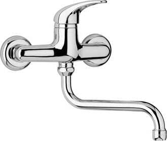 Piralla Miscelatore Lavello a Muro Zoe Rubientto in Ottone Cromato per Lavelli Fai da te/Attrezzature per cucine e bagni/Attrezzature per bagni/Rubinetti per lavandini bagno Ferus - Montoro, Commerciovirtuoso.it