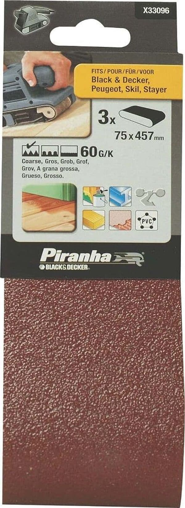 PIRANHA---NASTRI-ABRASIVI-75X457MM-GRANA-60-3PZ***