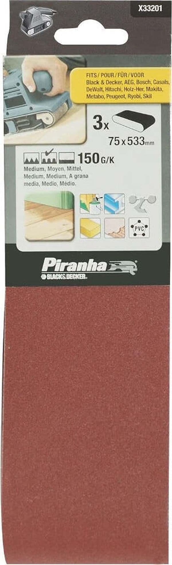 PIRANHA---NASTRI-ABRASIVI-75X533MM-GRANA-150-3PZ