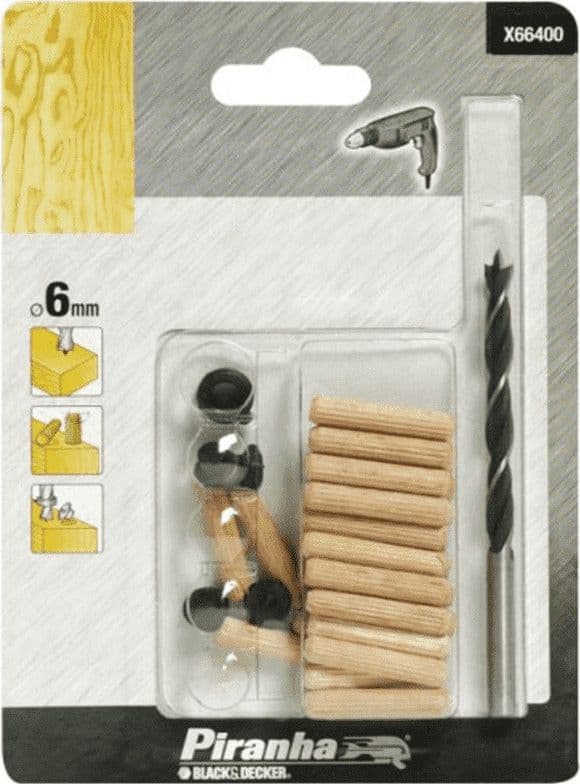 PIRANHA-BLACK&DECKER-KIT-PER-SPINATURA-CON-PUNTA-6mm-X66400