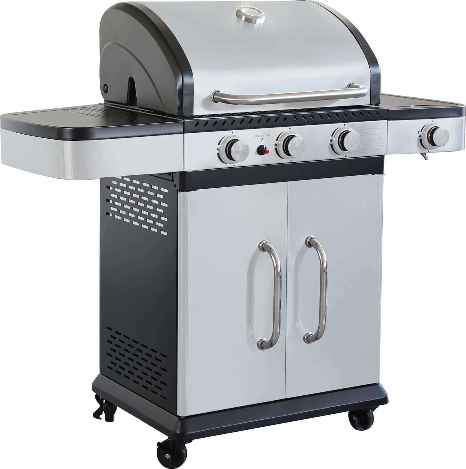 PIROS---barbecue-a-gas-in-acciaio-inox-3-fuochi-+-1-fuoco-laterale-Grigio-Milani-Home