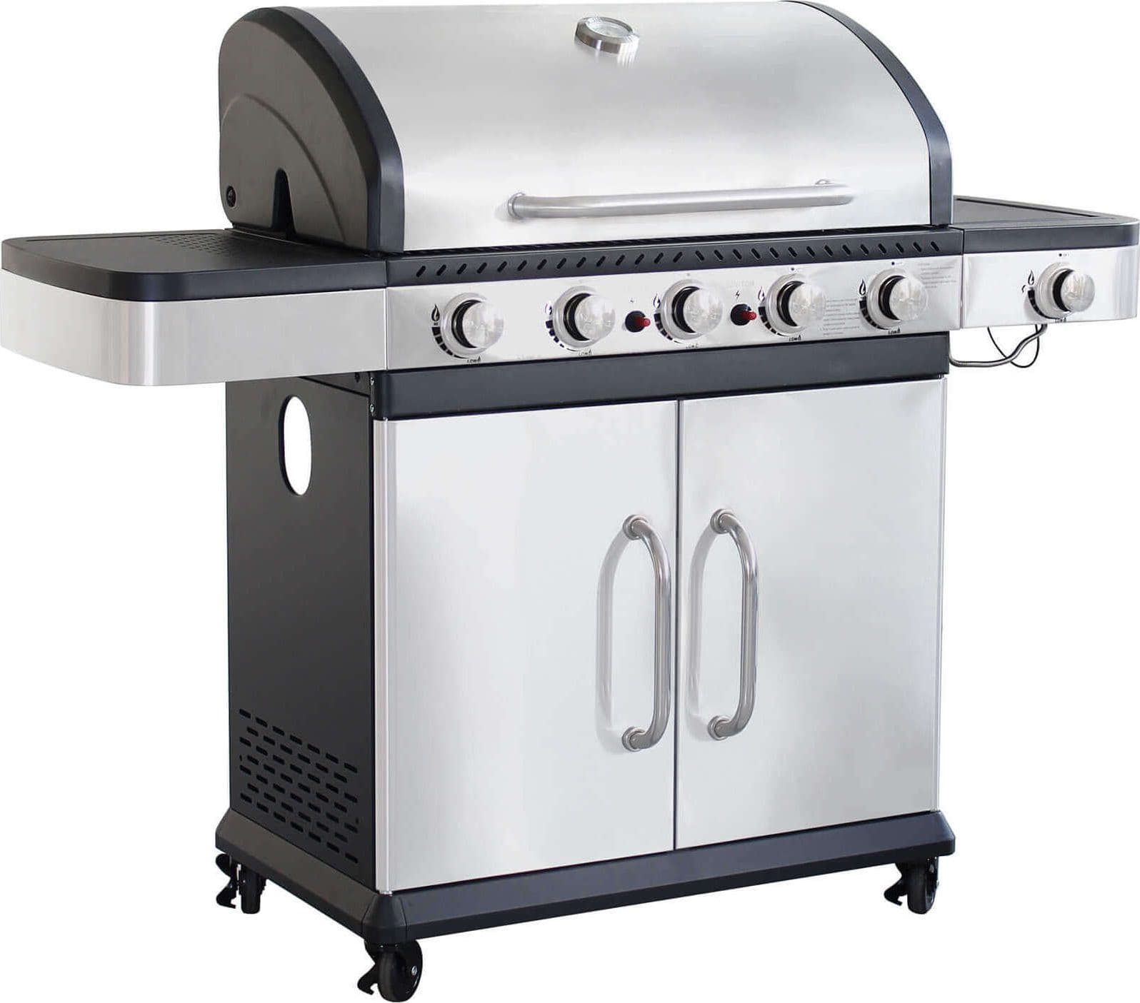 PIROS---Barbecue-a-gas-in-acciaio-inox-5-fuochi-+-1-fuoco-laterale-Grigio-Milani-Home