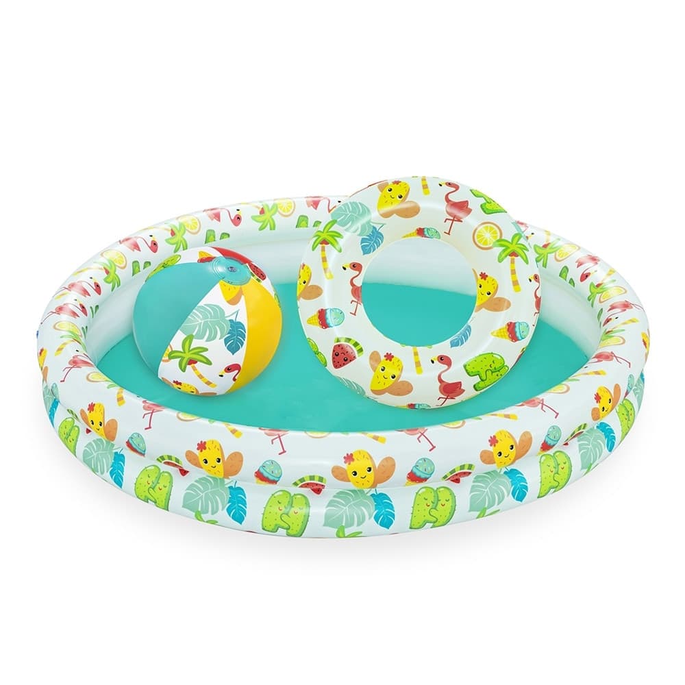 Piscina 2 Anelli Per Bambini Barriera Corallina 122x20cm Palla Salvagente 51124 Giochi e giocattoli/Sport e giochi all'aperto/Giochi aquatici e piscine per bambini/Canotti e gonfiabili galleggianti Trade Shop italia - Napoli, Commerciovirtuoso.it