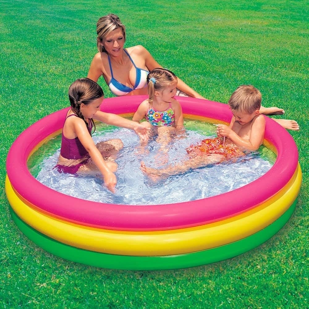 Piscina 3 Anelli Gonfiabile Colore Verde Giallo Fucsia 114 X 25 Cm Bambini 57412 Giochi e giocattoli/Sport e giochi all'aperto/Giochi aquatici e piscine per bambini/Piscinette per bambini Trade Shop italia - Napoli, Commerciovirtuoso.it