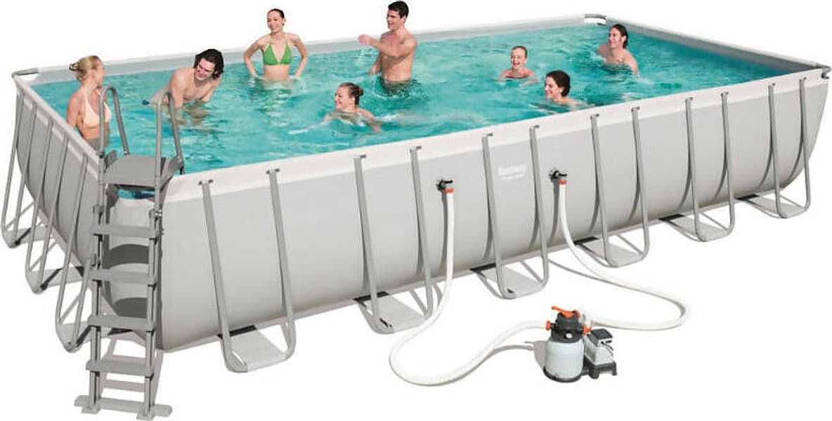 PISCINA C/TELAIO COMPLETA 732X366X132H 56475 Giardino e giardinaggio/Piscine vasche idromassaggio e accessori/Piscine/Piscine fuoriterra Ferus - Montoro, Commerciovirtuoso.it