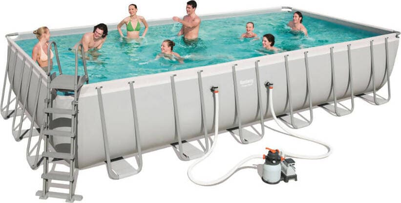 PISCINA C/TELAIO COMPLETA 732X366X132H 56475 Giardino e giardinaggio/Piscine vasche idromassaggio e accessori/Piscine/Piscine fuoriterra Ferus - Montoro, Commerciovirtuoso.it