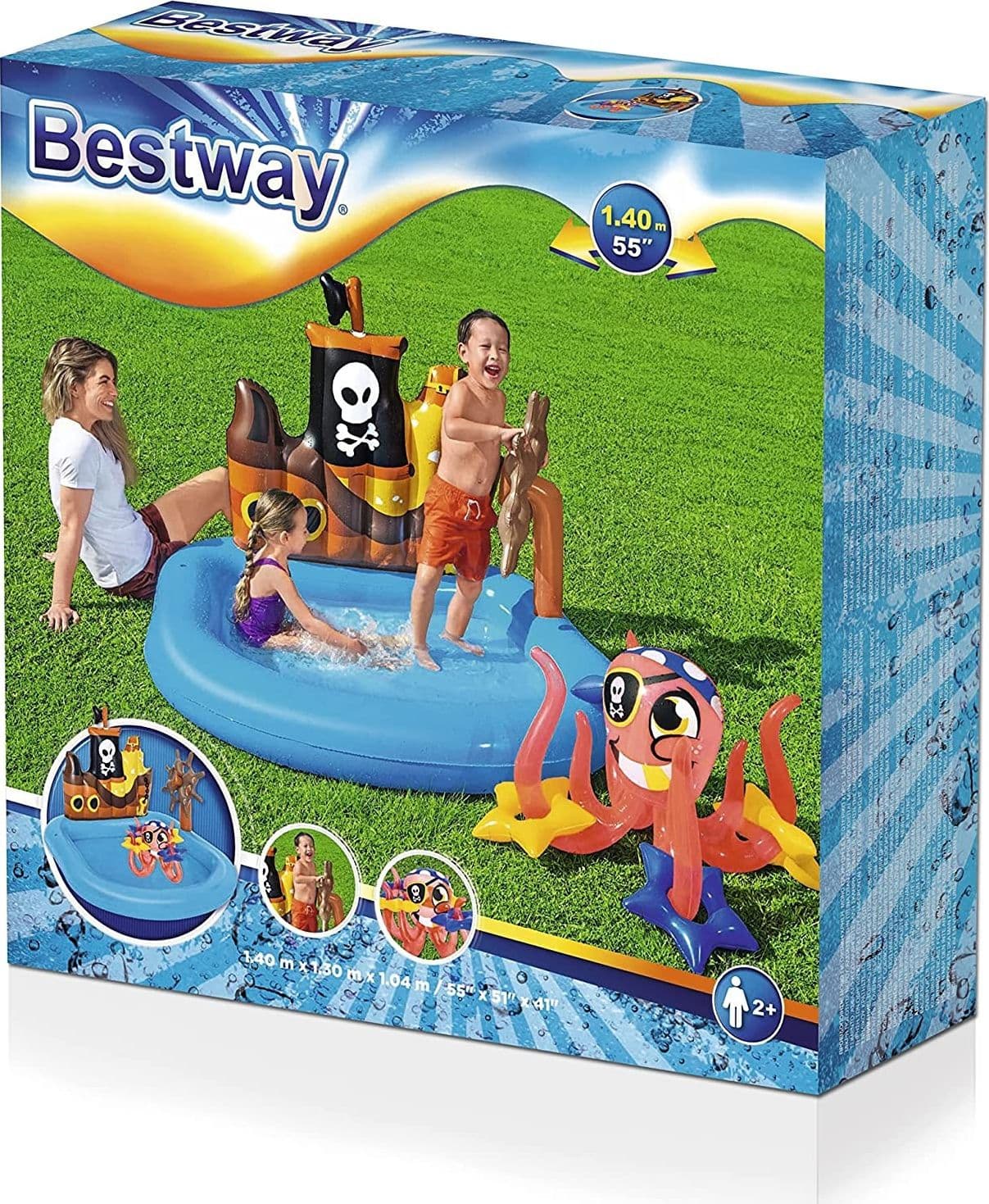 PISCINA GONFIABILE AREA DI GIOCO PIRATI CON SPARA CANNONE ACQUA 187X136X144 CM Giochi e giocattoli/Sport e giochi all'aperto/Giochi aquatici e piscine per bambini/Piscinette per bambini Trade Shop italia - Napoli, Commerciovirtuoso.it