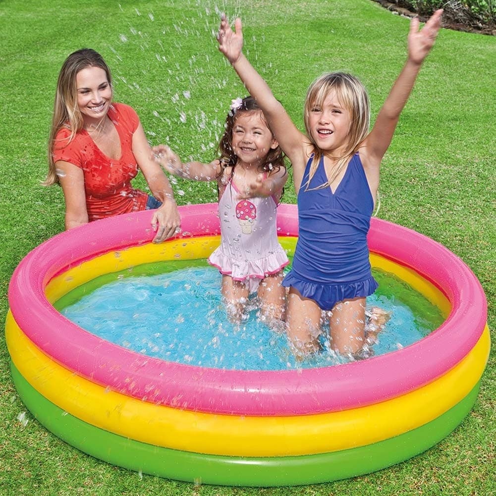 PISCINA GONFIABILE PER BAMBINI ARCOBALENO A 3 ANELLI COLORATI 147 X 33 CM Giochi e giocattoli/Sport e giochi all'aperto/Giochi aquatici e piscine per bambini/Piscinette per bambini Trade Shop italia - Napoli, Commerciovirtuoso.it