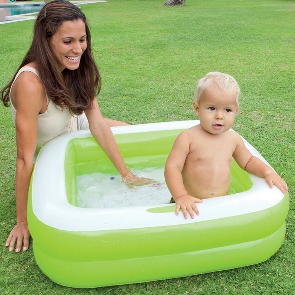 PISCINA GONFIABILE PER BAMBINI BABY QUADRATA 2 ANELLI VERDE 85 X 85 X 23 CM Giochi e giocattoli/Sport e giochi all'aperto/Giochi aquatici e piscine per bambini/Piscinette per bambini Trade Shop italia - Napoli, Commerciovirtuoso.it