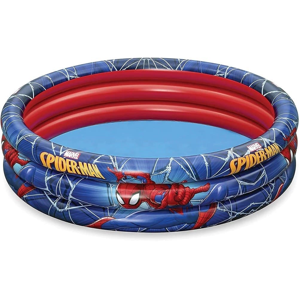 Piscina Gonfiabile Spiderman L'uomo Ragno 3 Anelli 122x30cm Per Bambini 2+ 98018 Giardino e giardinaggio/Piscine vasche idromassaggio e accessori/Piscine/Piscine gonfiabili Trade Shop italia - Napoli, Commerciovirtuoso.it