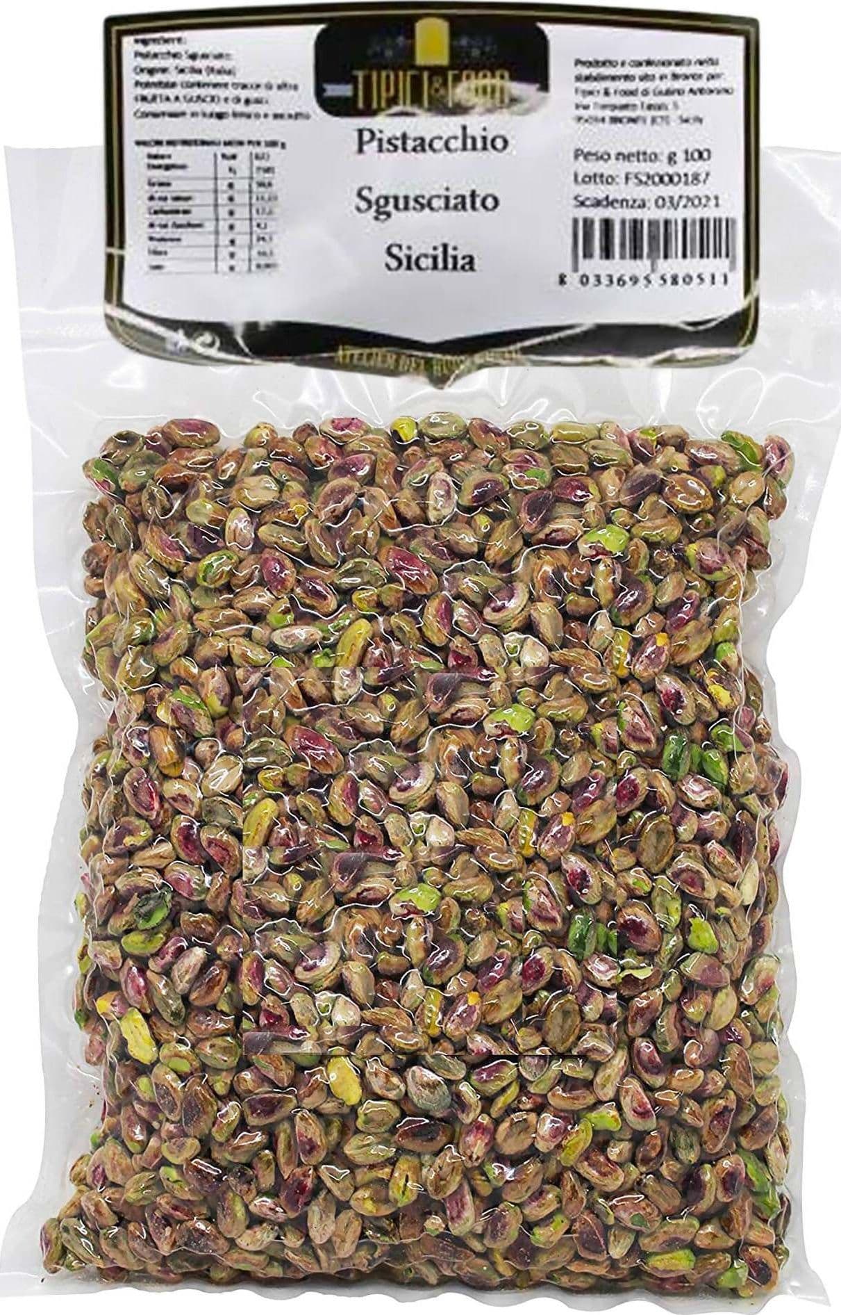 Pistacchio Intero Sgusciato Al Naturale Senza Sale Pistacchi Sgusciati Made in Italy Pistacchio Sottovuoto Artigianale Non Tostato Prodotto Tipico Alimentari e cura della casa/Snack dolci e salati/Noci e semi/Pistacchi Tipici & Food - Bronte, Commerciovirtuoso.it