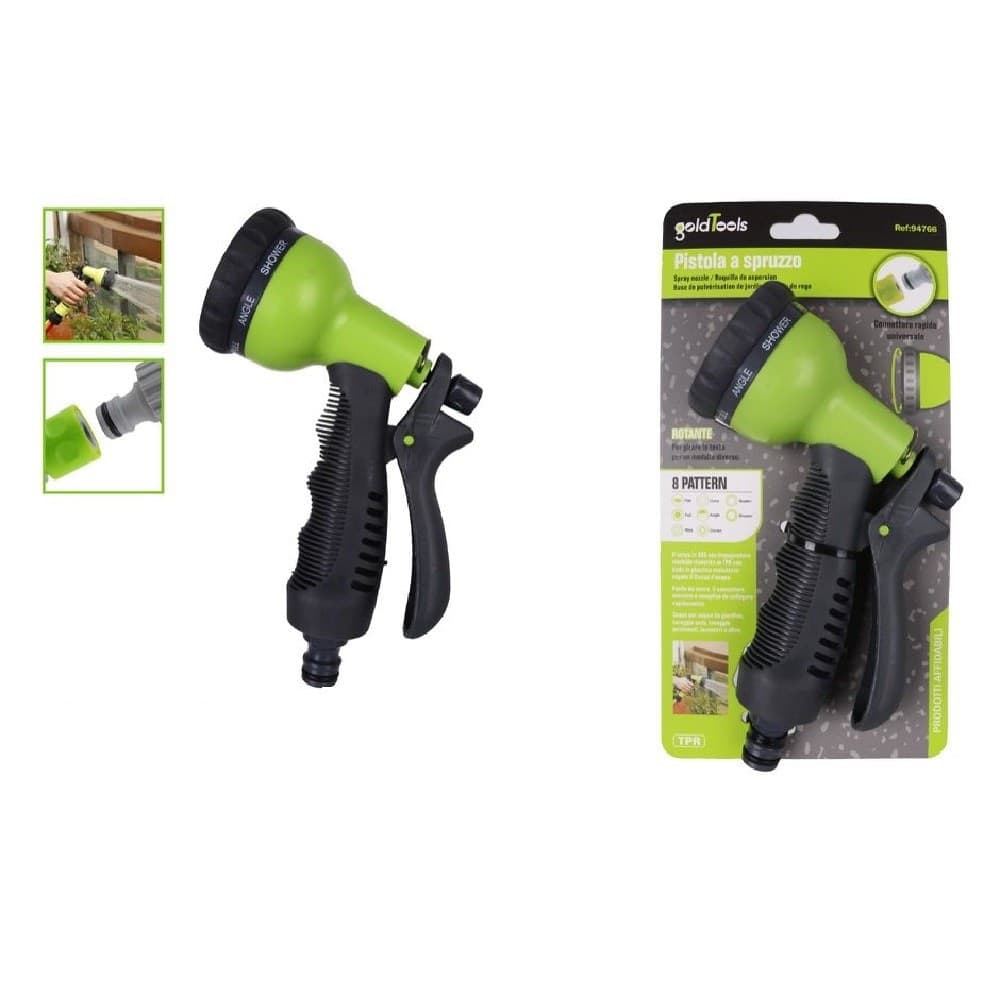 Pistola A Spruzzo Bocchetta 8 Getti Irrigazione Tubo Pompa Acqua Giardino 94766 Fai da te/Pitture trattamenti per pareti e utensili/Strumenti e attrezzi per verniciatura/Applicazione colore/Spruzzatori di vernice Trade Shop italia - Napoli, Commerciovirtuoso.it