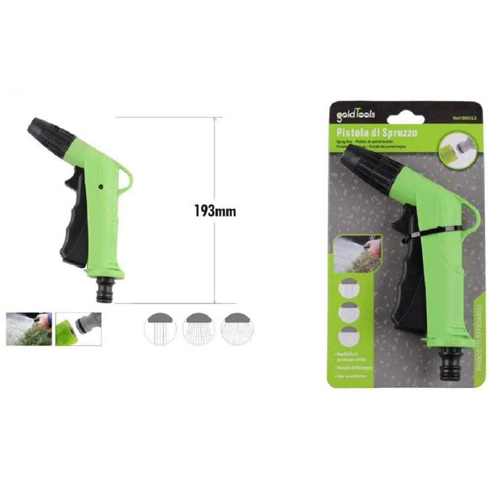 Pistola A Spruzzo Regolabile Con Maniglia Di Bloccaggio Giardino 193mm 90013 Giardino e giardinaggio/Attrezzi da giardino e attrezzature per l'irrigazione/Attrezzature per l'irrigazione/Pistole Trade Shop italia - Napoli, Commerciovirtuoso.it