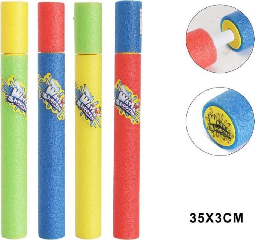 Pistola Ad Acqua 35x3 Cm Tubo Sparatutto In Schiuma Gioco Estivo Spiaggia 605472 Giochi e giocattoli/Sport e giochi all'aperto/Giochi aquatici e piscine per bambini/Pistole d'acqua Trade Shop italia - Napoli, Commerciovirtuoso.it