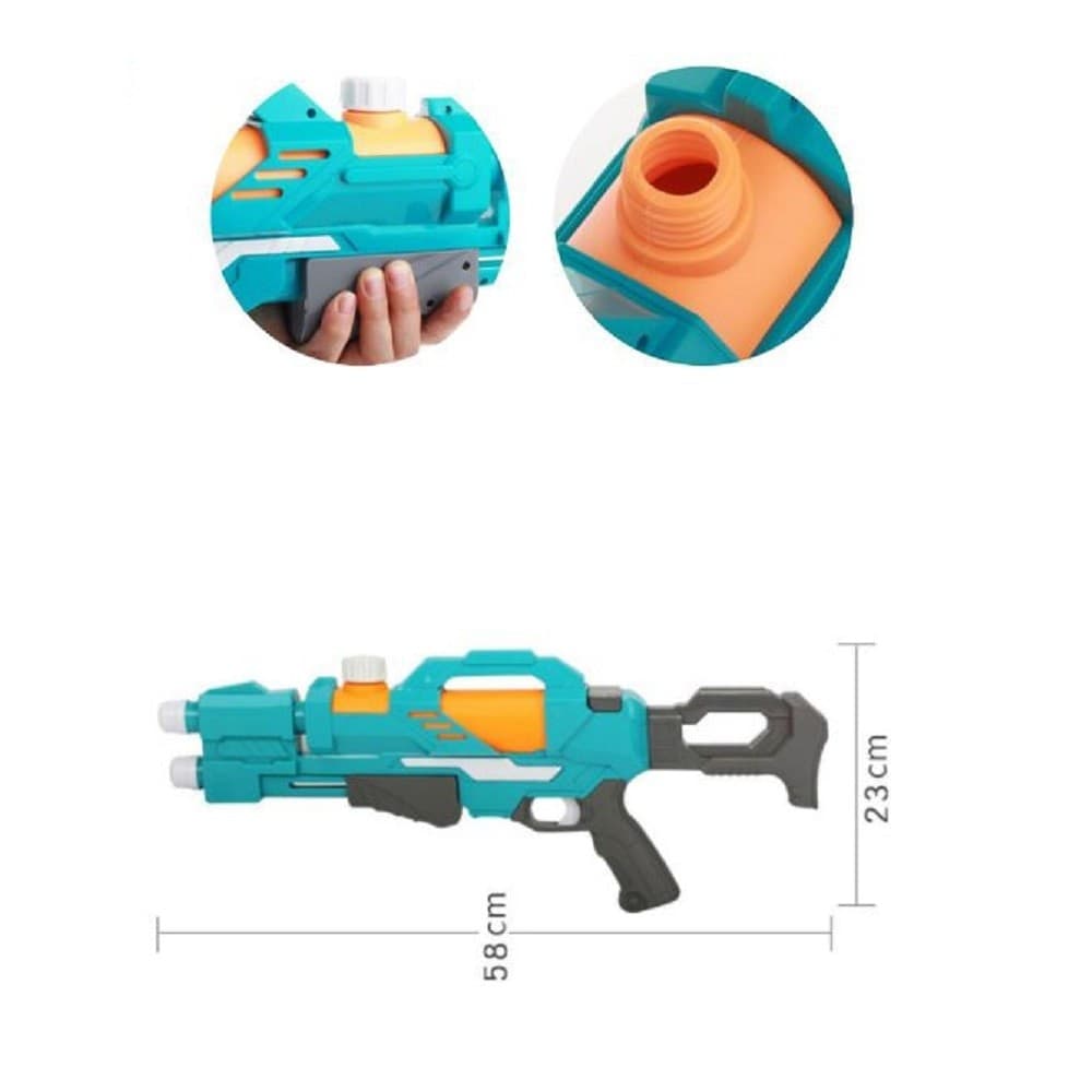 Pistola Ad Acqua Con Serbatoio 58x23cm Gioco Bambini Estate Col Assortiti 605455 Giochi e giocattoli/Sport e giochi all'aperto/Giochi aquatici e piscine per bambini/Pistole d'acqua Trade Shop italia - Napoli, Commerciovirtuoso.it