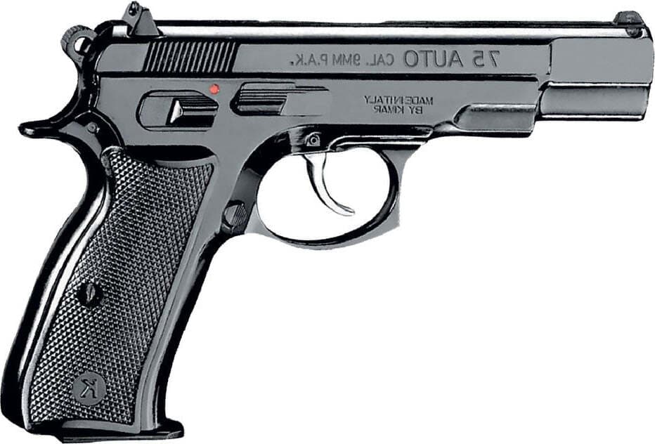 PISTOLA-SCACCIACANI-'75'-calibro-8-mm---nera-Made-In-Italy